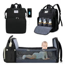 (SOMENTE HOJE!)Mochila De Maternidade Expansível 3 Em 1 Com Berço Portátil