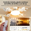 Lâmpada Ventilador de Teto WEG com 4 Hélices e Controle Remoto / Ventilação Eficiente e Iluminação Elegante para Qualquer Ambiente!