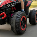 Quadriciclo Elétrico Infantil 6V Vermelho com Haste Direcionável e Marcha Ré