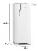 Geladeira Electrolux Cycle Defrost 240L Degelo Prático Uma Porta Branca RE31 127v