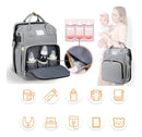 (SOMENTE HOJE!)Mochila De Maternidade Expansível 3 Em 1 Com Berço Portátil
