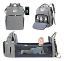 (SOMENTE HOJE!)Mochila De Maternidade Expansível 3 Em 1 Com Berço Portátil