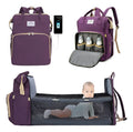 (SOMENTE HOJE!)Mochila De Maternidade Expansível 3 Em 1 Com Berço Portátil