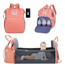 (SOMENTE HOJE!)Mochila De Maternidade Expansível 3 Em 1 Com Berço Portátil