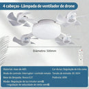 Lâmpada Ventilador de Teto WEG com 4 Hélices e Controle Remoto / Ventilação Eficiente e Iluminação Elegante para Qualquer Ambiente!